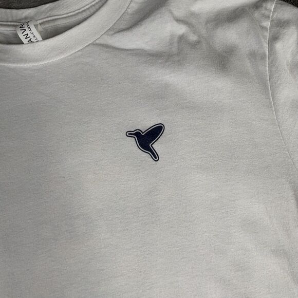 Birddogs Shirt Mens XL White Graphic Palm Leaf Back Print Tee Logo Crewneck - Picture 3 of 10